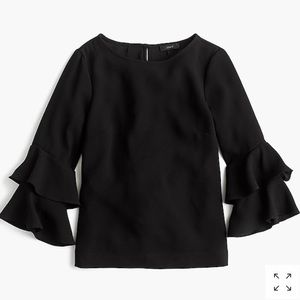 J.Crew Tiered Bell Sleeve Top